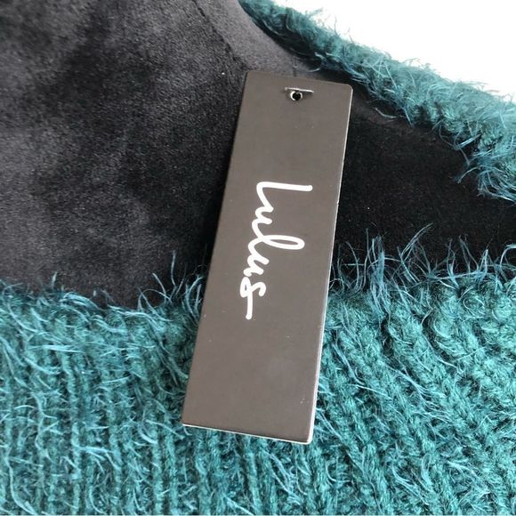 Lulu's Teal Fuzzy Sweater - Picture 7 of 11
